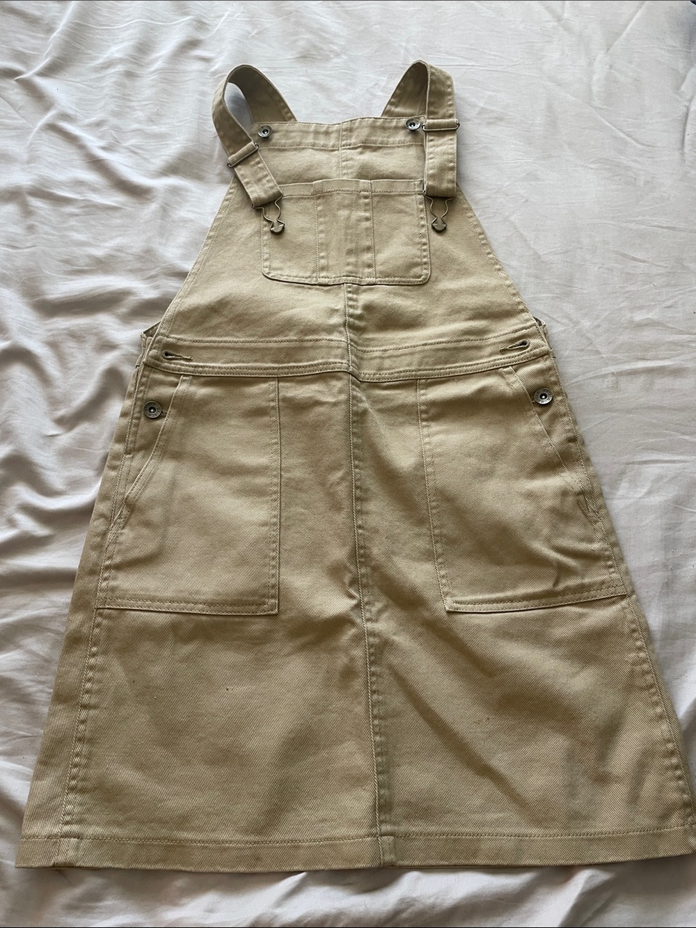 Uniqlo Khaki Canvas Overall Dress